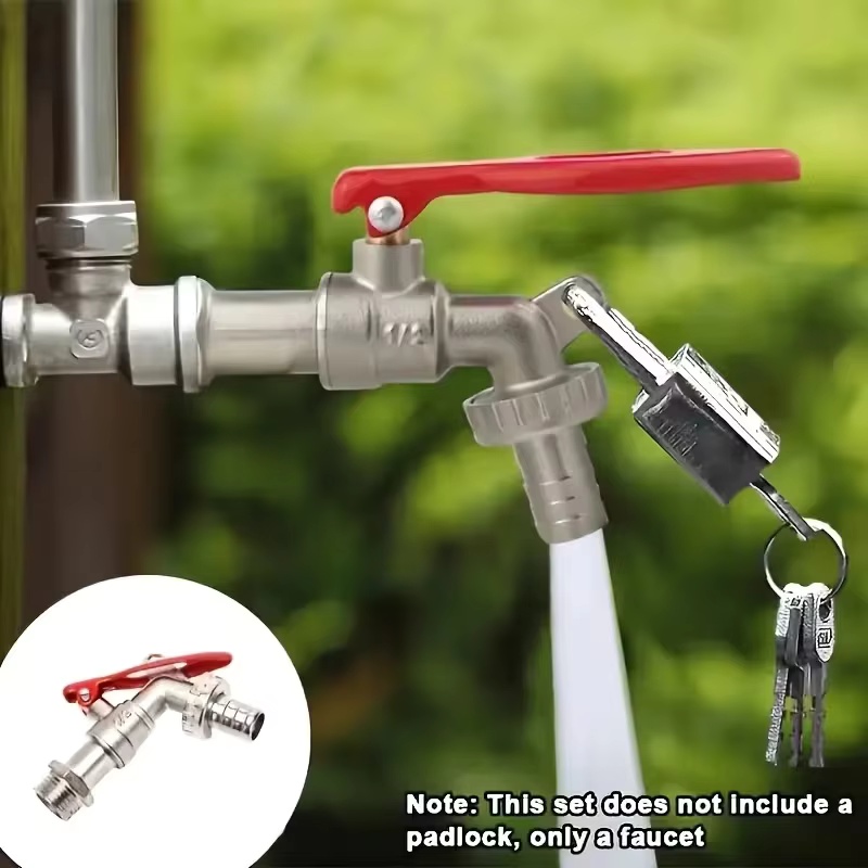 Gardening Tools And Equipment - 1Pc 1/2 Inch Zinc Alloy Faucet