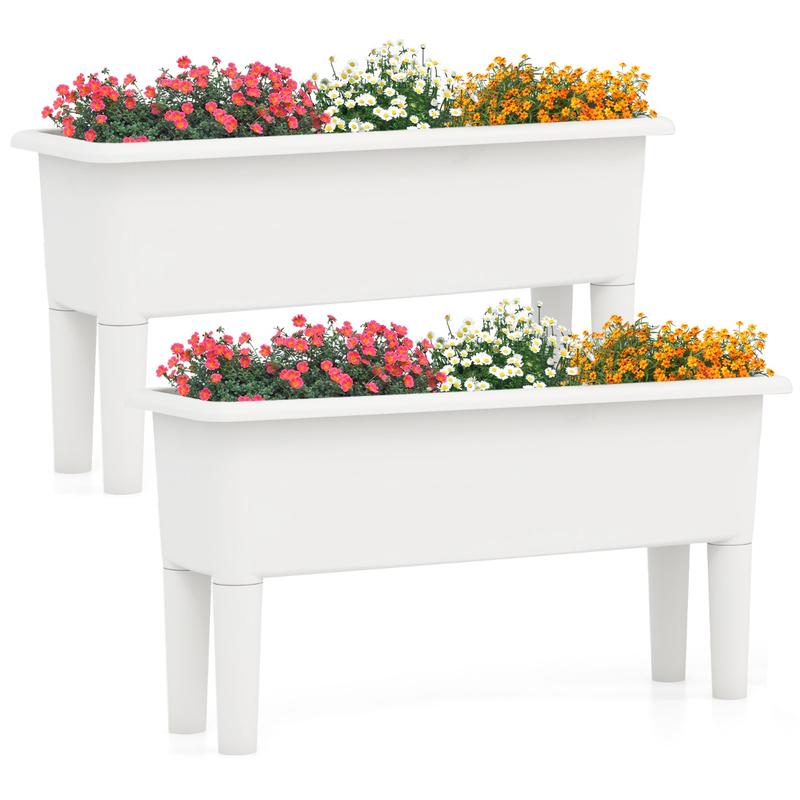 Self-Watering Planter - 2 PCS Raised Garden Beds Self-Watering