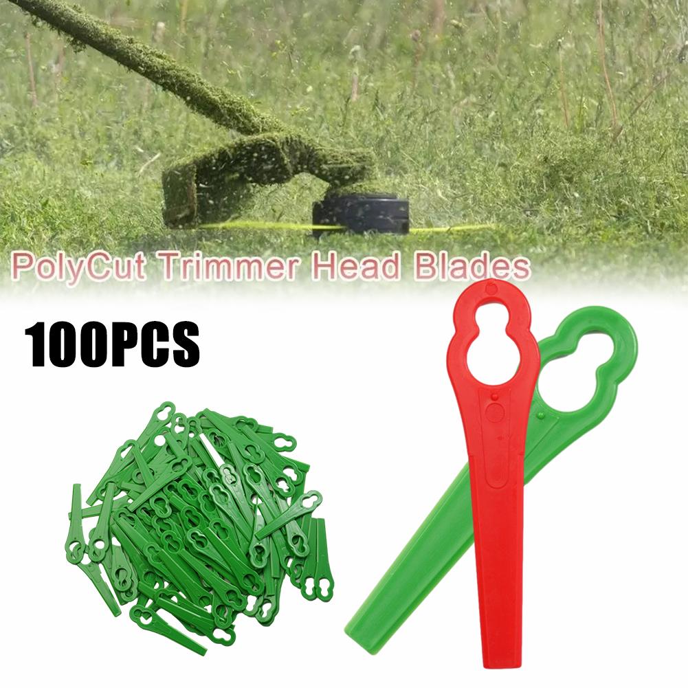 100pcs Plastic Cutter Blades F – Gardening Tools Grass Cutter Bewertung und Preis