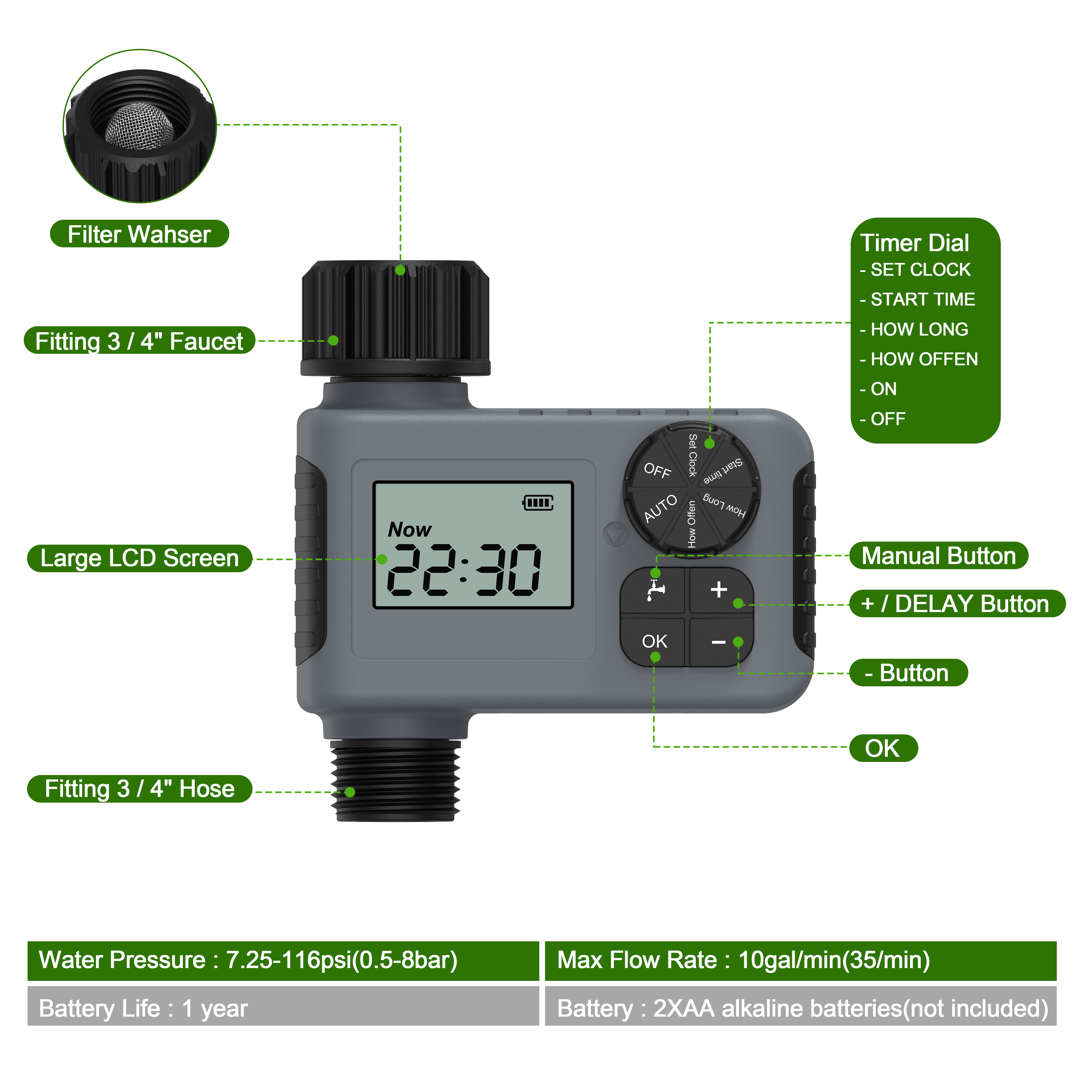 Automatic watering timer intel – Gardening Tools And Equipment Bewertung und Preis