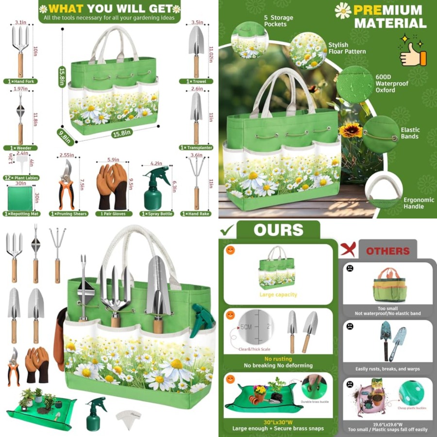 22Pcs Garden Tools Set for Wom – Gardening Tools Mothers Day Bewertung und Preis