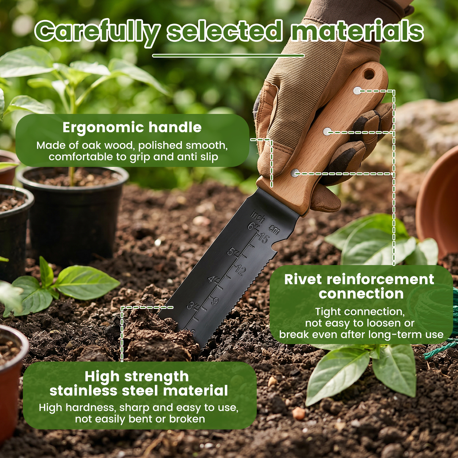 Garden Hori Hori Knife Stainle – Gardening Tools Trowel Bewertung und Preis