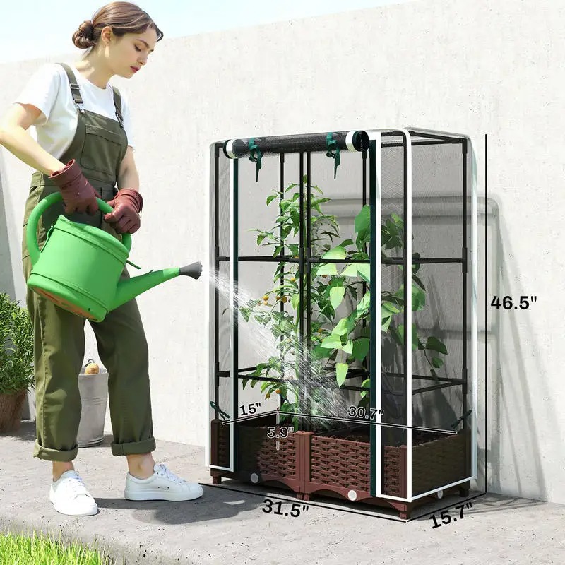 Raised Garden Bed with Trellis – Self-Watering Planter Bewertung und Preis