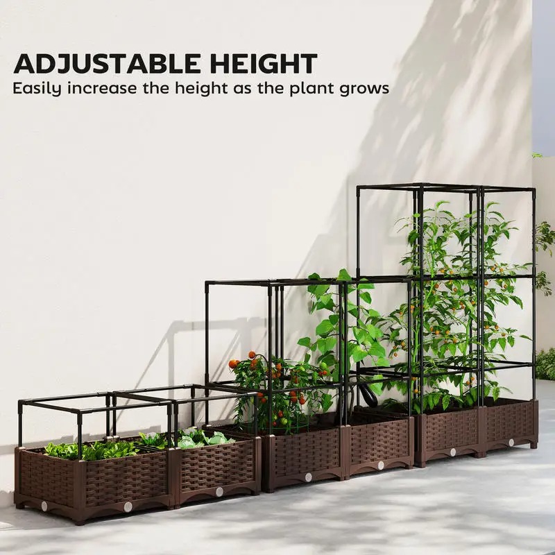 Raised Garden Bed with Trellis – Self-Watering Planter Bewertung und Preis