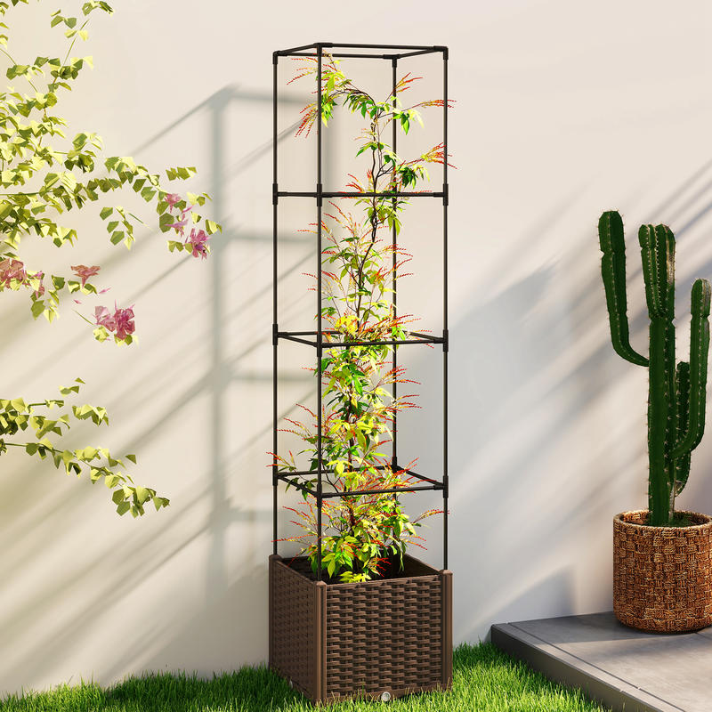 Raised Garden Bed with Trellis – Self-Watering Planter Bewertung und Preis