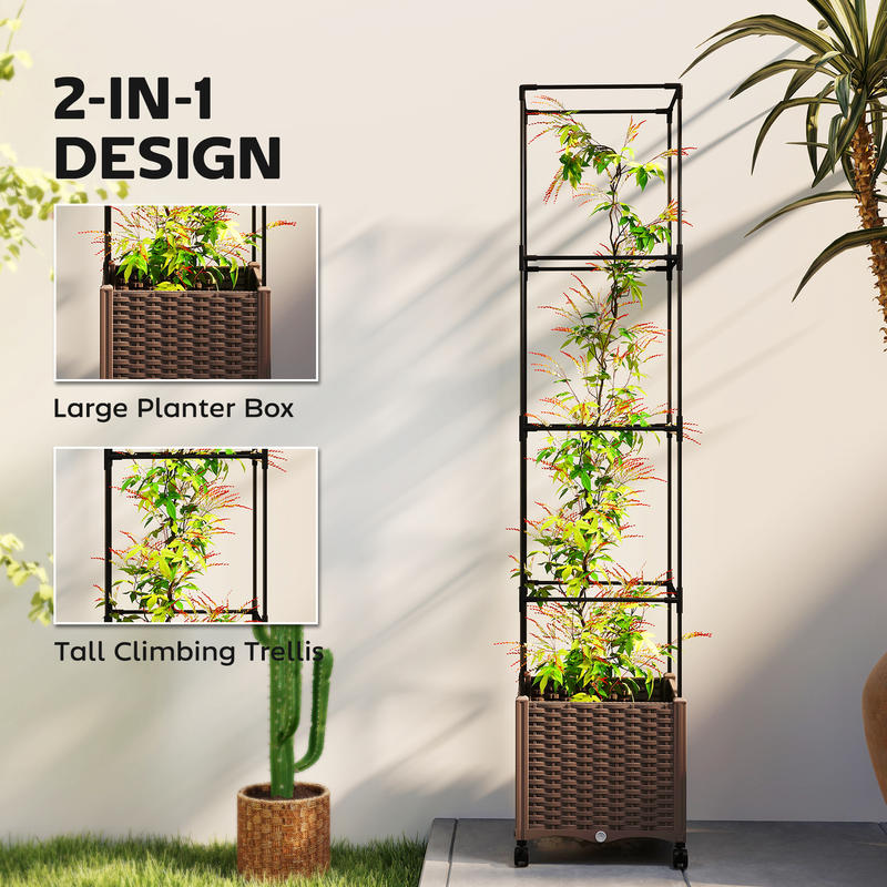 Raised Garden Bed with Trellis – Self-Watering Planter Bewertung und Preis