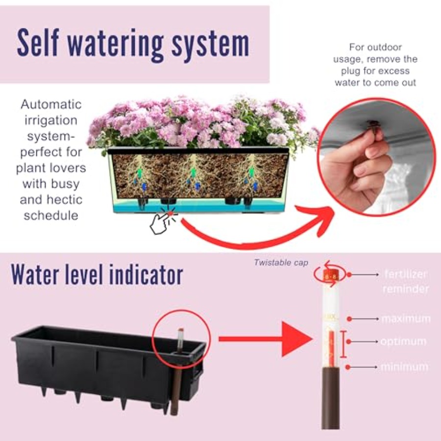 LaLaGreen Deck Railing Planter – Self-Watering Planter Bewertung und Preis