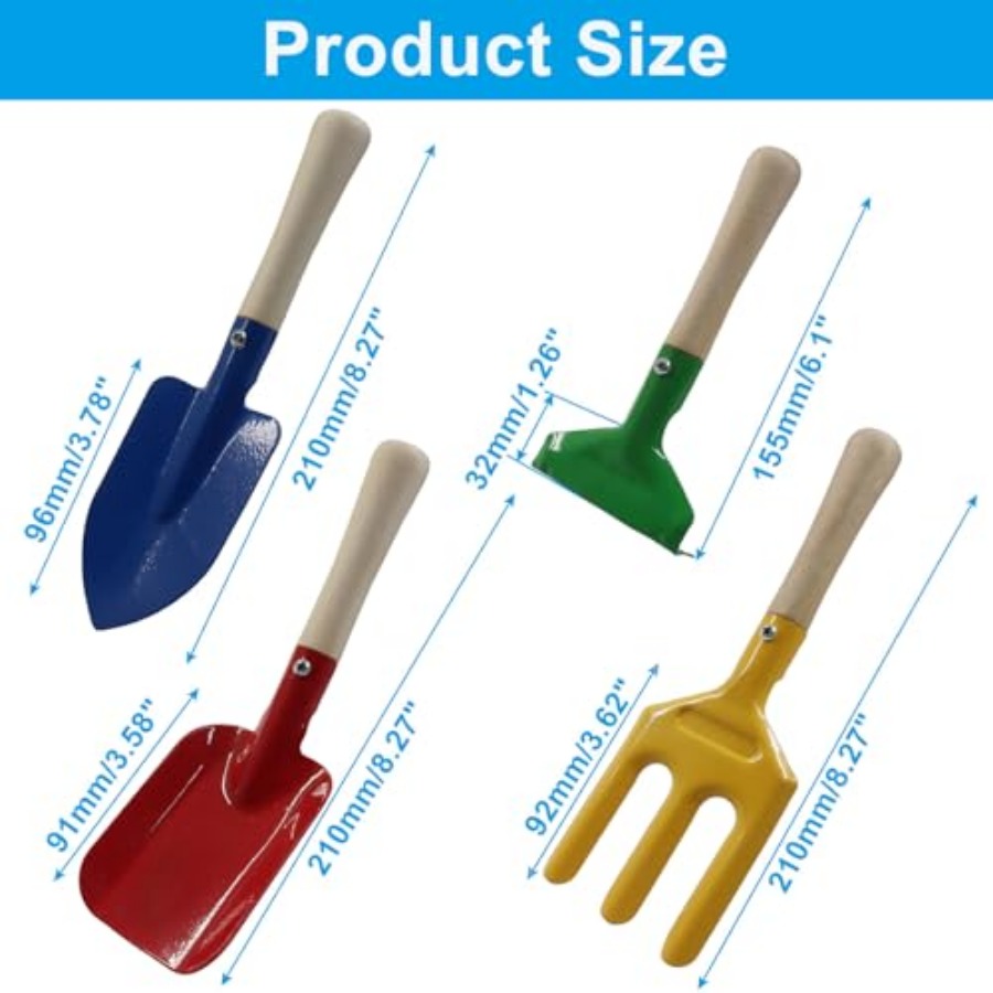 4 Pack Metal Garden Tool Set,  – Gardening Tools Trowel Bewertung und Preis