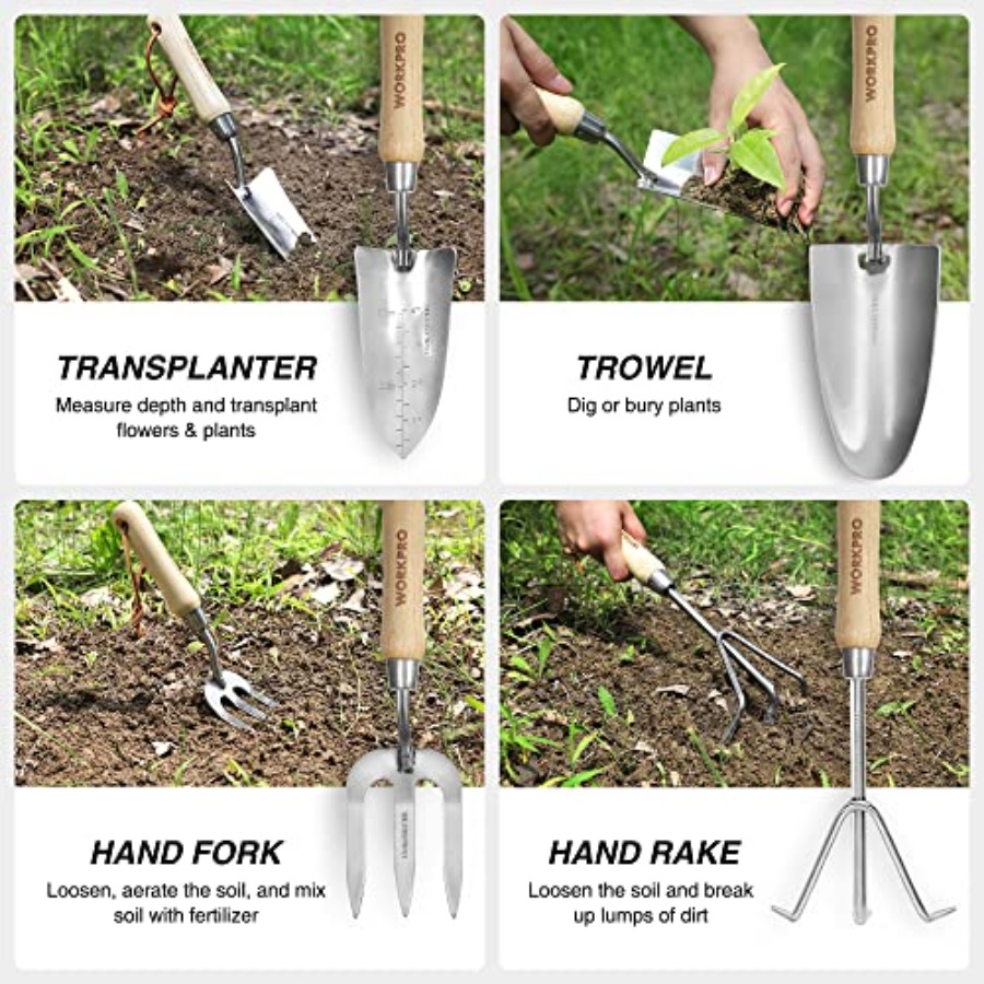 8-Piece Garden Tool Set, Stain – Gardening Tools Trowel Bewertung und Preis