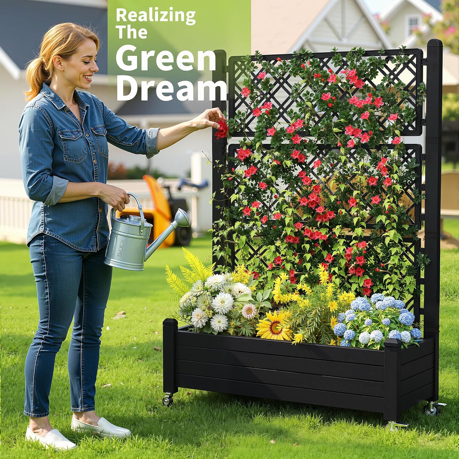Raised Garden Bed with Trellis – Self-Watering Planter Bewertung und Preis