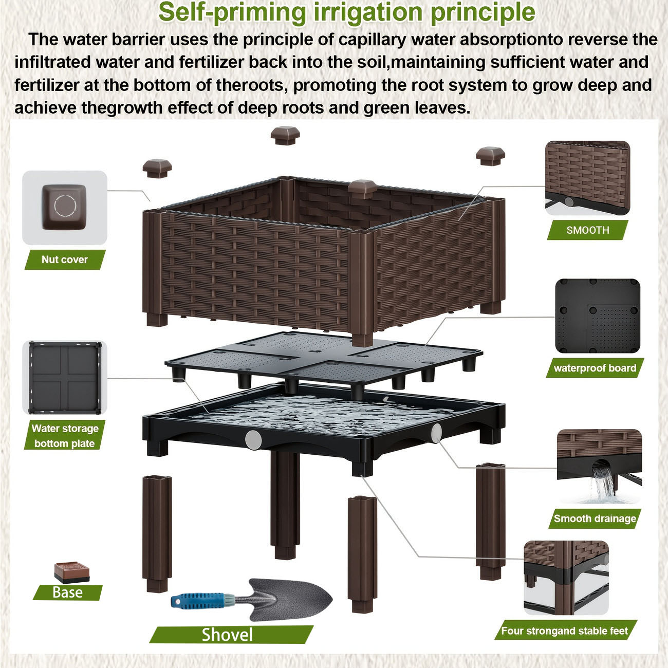 Garden Raised Bed, Elevated Fl – Self-Watering Planter Bewertung und Preis